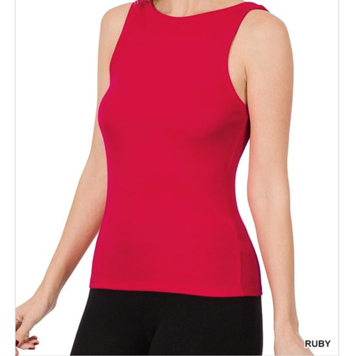 Rayon Ribbed Tank Top